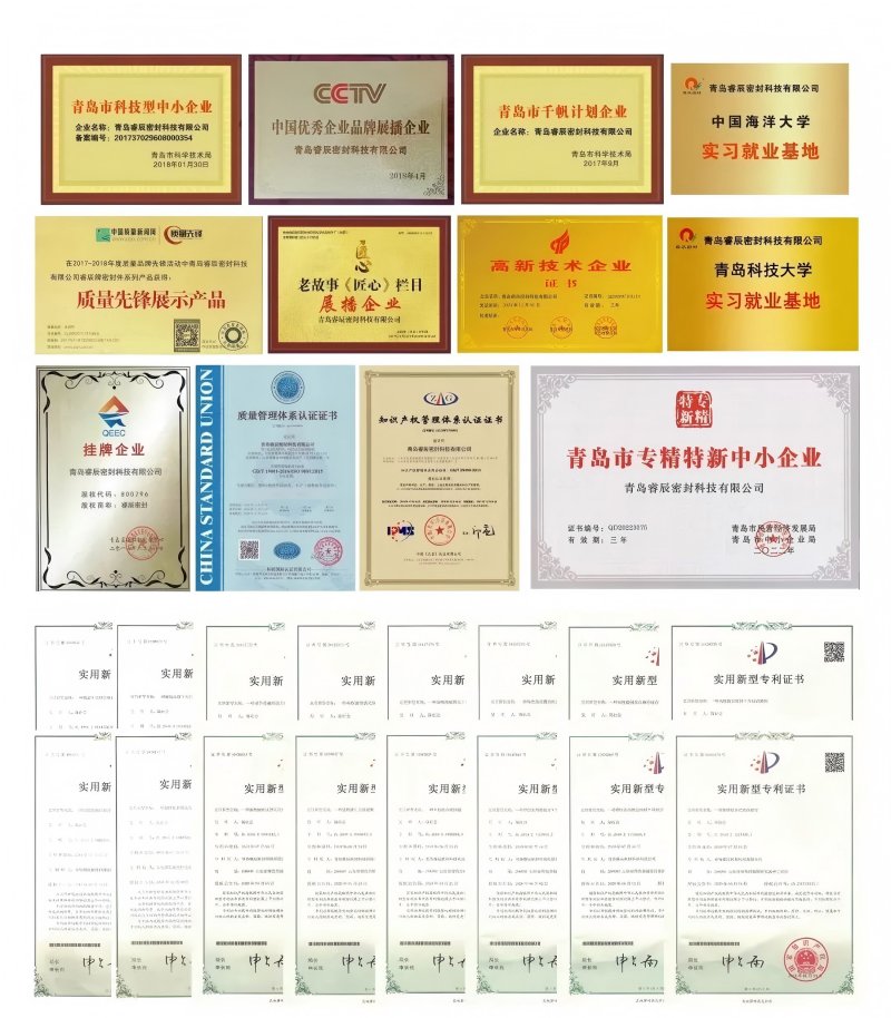 Buone notizie: Qingdao Ruichen Sealing ha ottenuto più brevetti